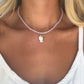 Pink and Blue White Fish Necklace