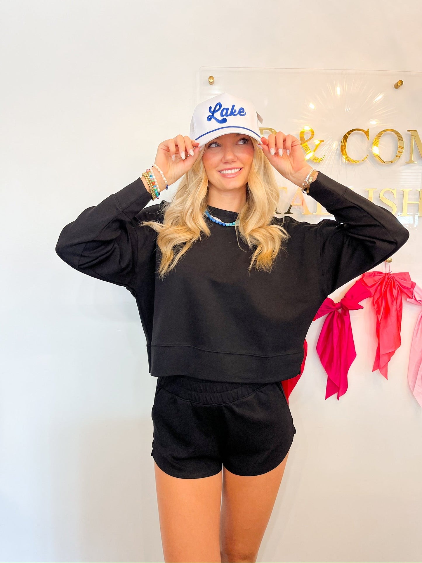 Scuba Pullover & Shorts Set Black