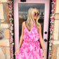 Sarah Fuschia Mini Dress