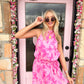 Sarah Fuschia Mini Dress