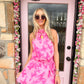 Sarah Fuschia Mini Dress