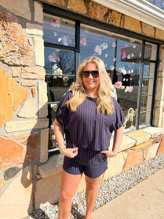 Deborah Navy Set