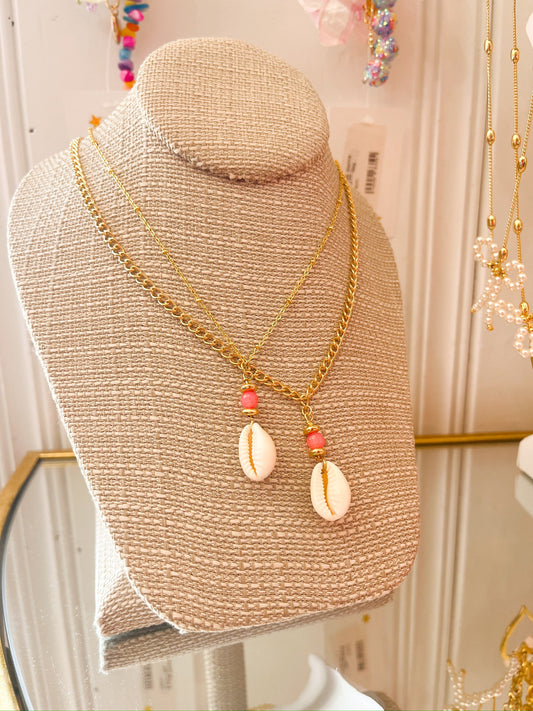 Daytona Beach Pink Bead Necklace