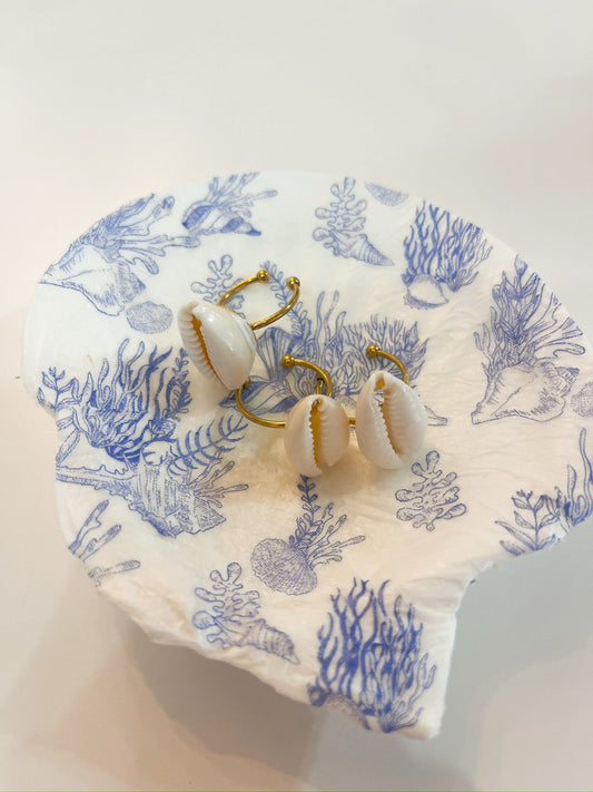 Blue Ocean Shell Dish