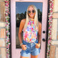 Freya Floral Halter Bodysuit