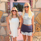 Laura Navy Mini Skirt
