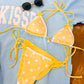 Cafe Polka Bikini Yellow Top