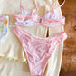 Seaside Picnic Pink Bikini Bottoms