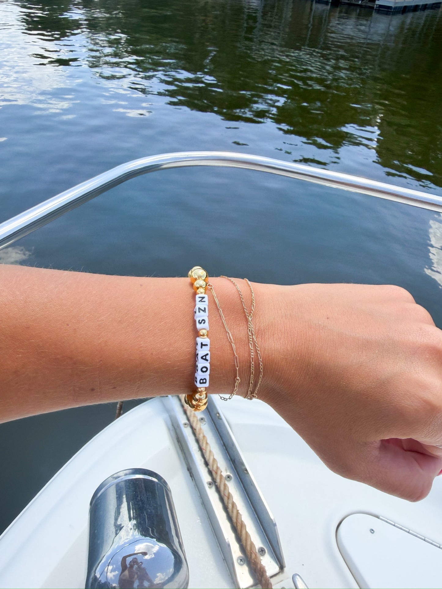 Boat Szn Gold Bubble Bracelet
