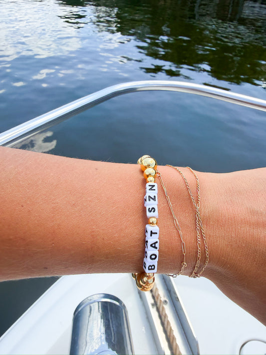 Boat Szn Gold Bubble Bracelet