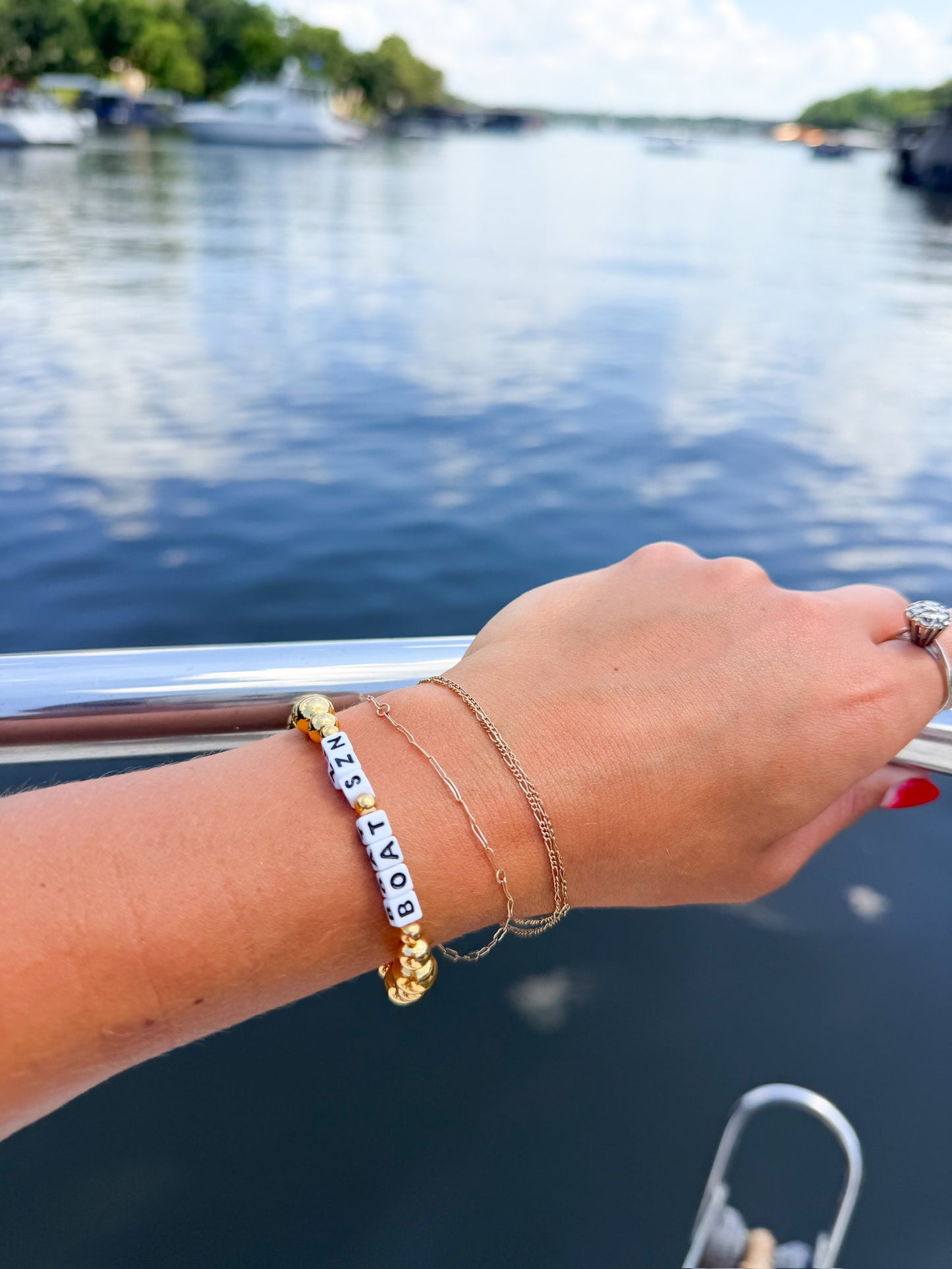 Boat Szn Gold Bubble Bracelet
