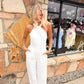 Emily White Romper