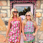 Tina Pink Halter Dress