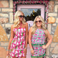 Tina Pink Halter Dress