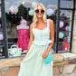 Darla Sweetheart Gingham Corset Midi Dress