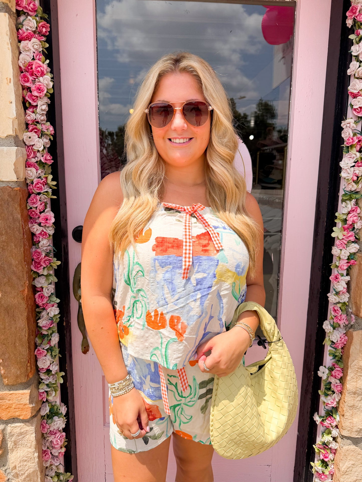 Isabel Floral Bow Set