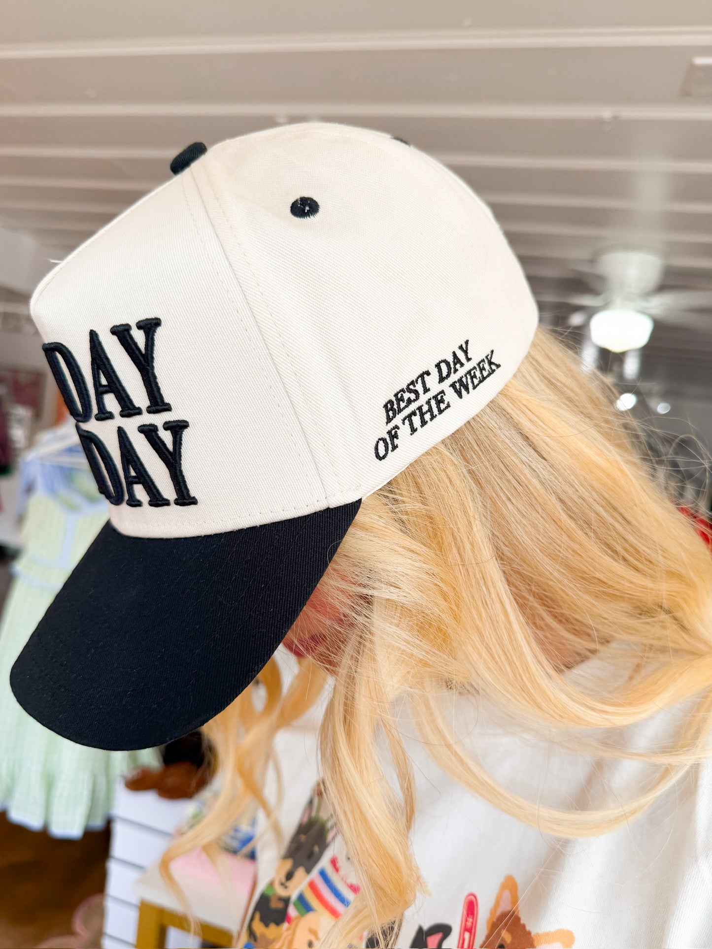 Sunday Funday - Vintage Trucker Hat Black
