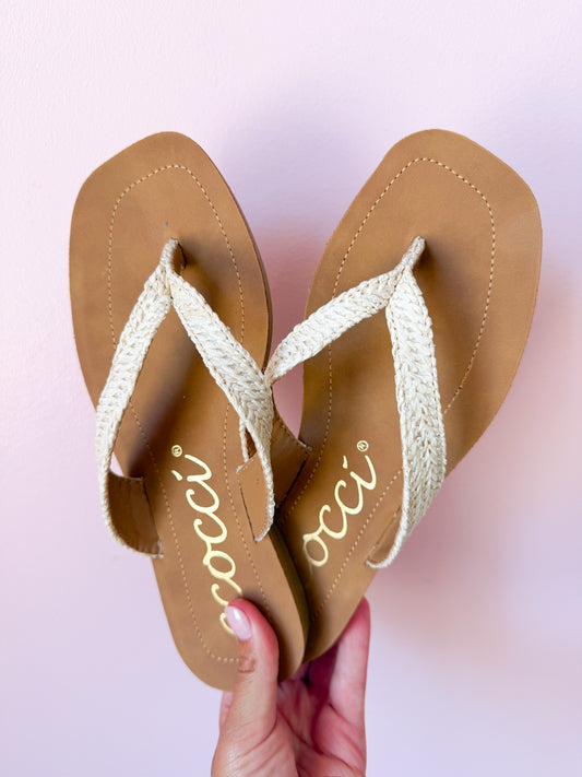 Sia Minimal Strap Design Flip Flop Thong Sandals