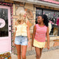 Sarah Butter Ruffle Tank