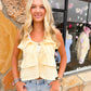 Sarah Butter Ruffle Tank