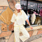 Bonnie Yellow Striped Pants