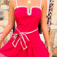 Destiny Red and White Dress