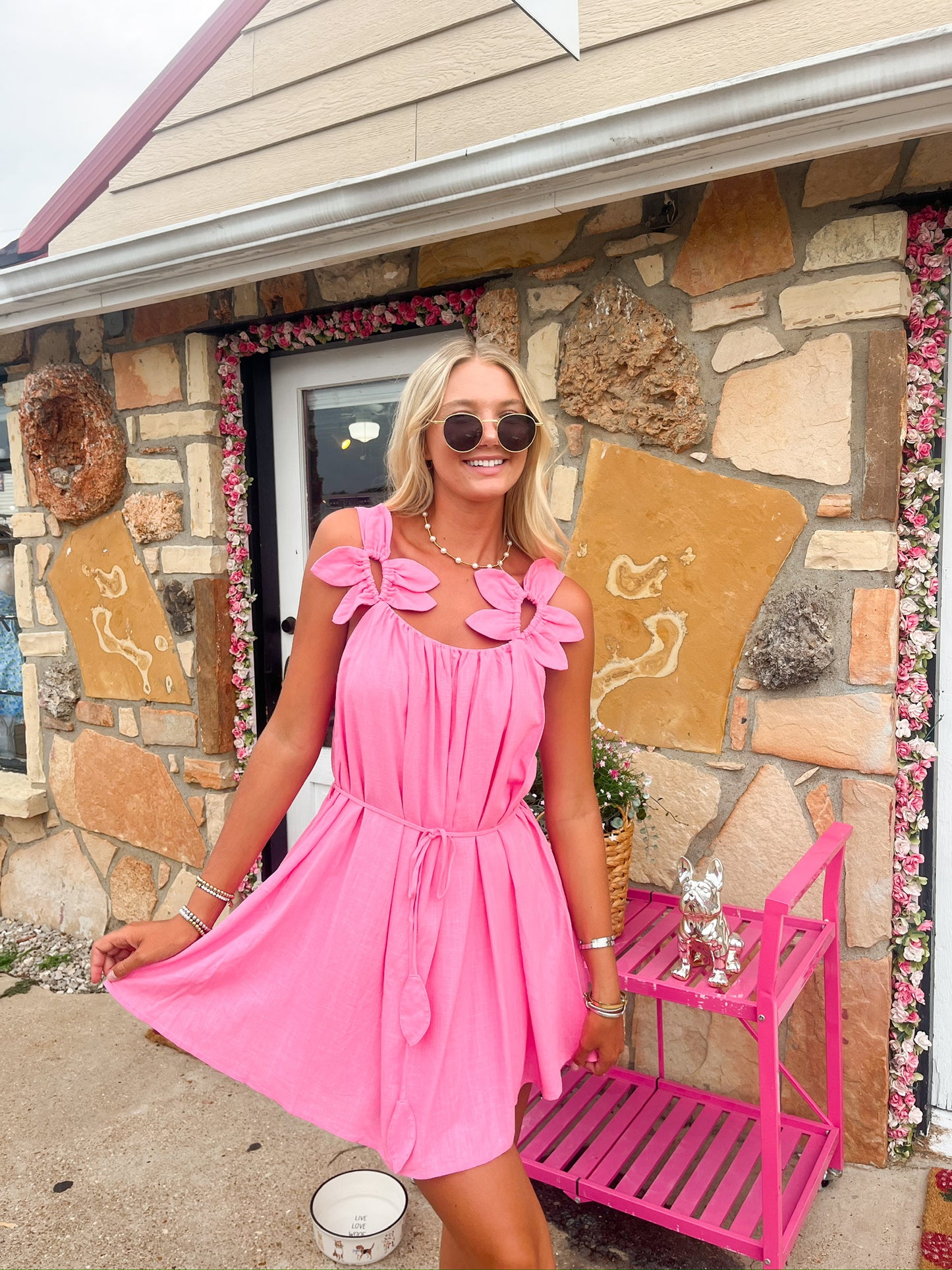 Sienna Pink Mini Dress