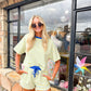 Darla Blue Striped Shorts