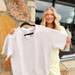 Modal Piping V Neck Top Mocha