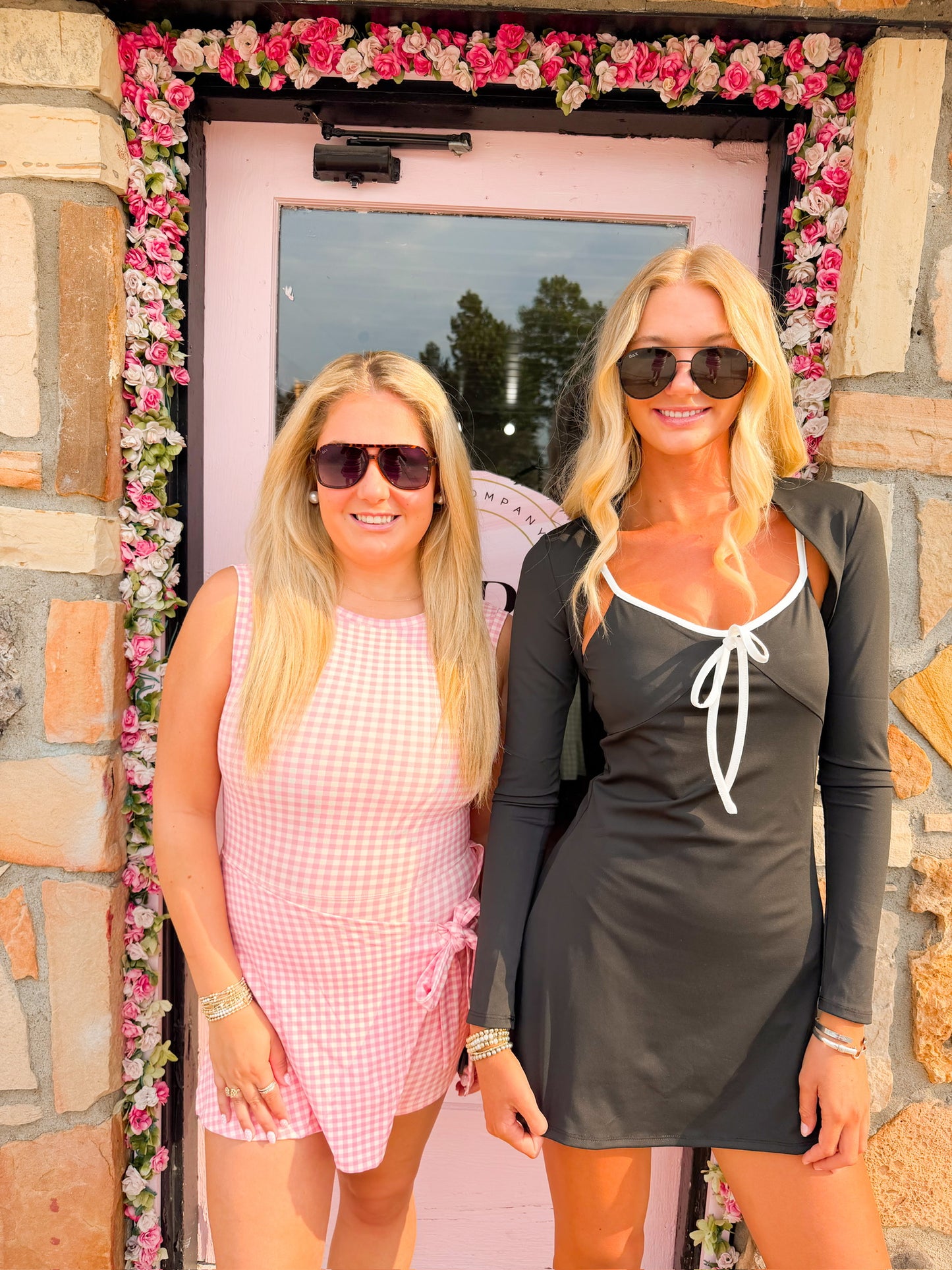Kate Pink Gingham Wrap Dress