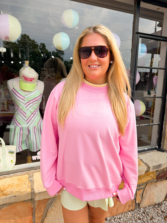 Dana Pink Mockneck
