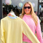 Dana Yellow Mockneck