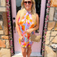 Twist Mini Dress Brushed Blooms