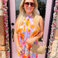 Twist Mini Dress Brushed Blooms