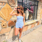 Sadie Blue Plaid Set