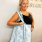Quilted Block-Print Tote Bag Seaside Shells