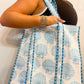Quilted Block-Print Tote Bag Seaside Shells