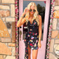 Callie Cowl Dress Falling Floral