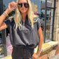 Scuba Elastic Waistband Shorts With Pocket Black