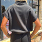 Scuba Elastic Waistband Shorts With Pocket Black