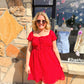 Sierra Red Dot Dress