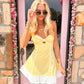 Beth Yellow Halter Dress