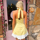 Beth Yellow Halter Dress