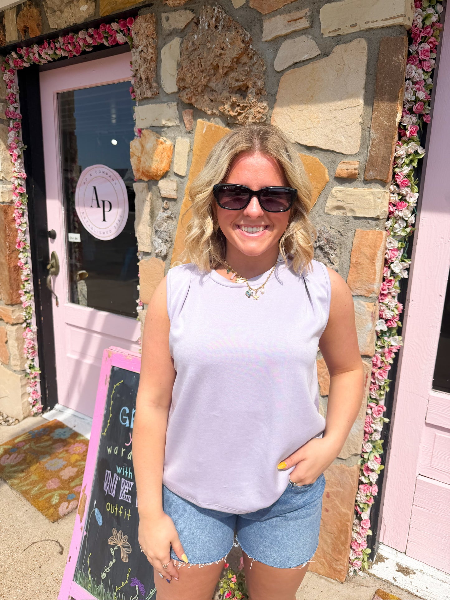 Sophia Lilac Top
