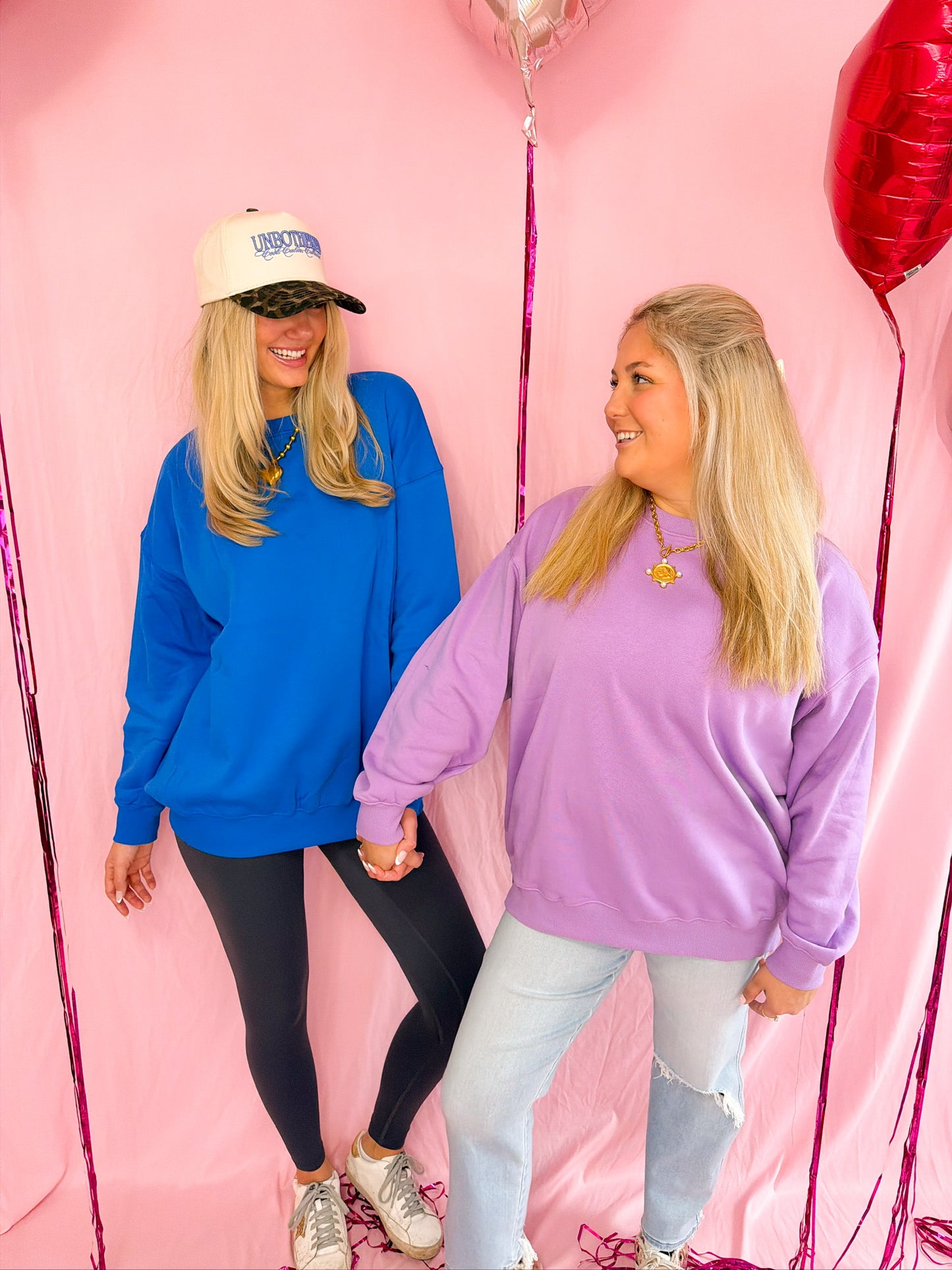 Fleece Tunic Sweatshirts Ocean Blue