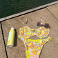 Groovy Floral Bikini Top