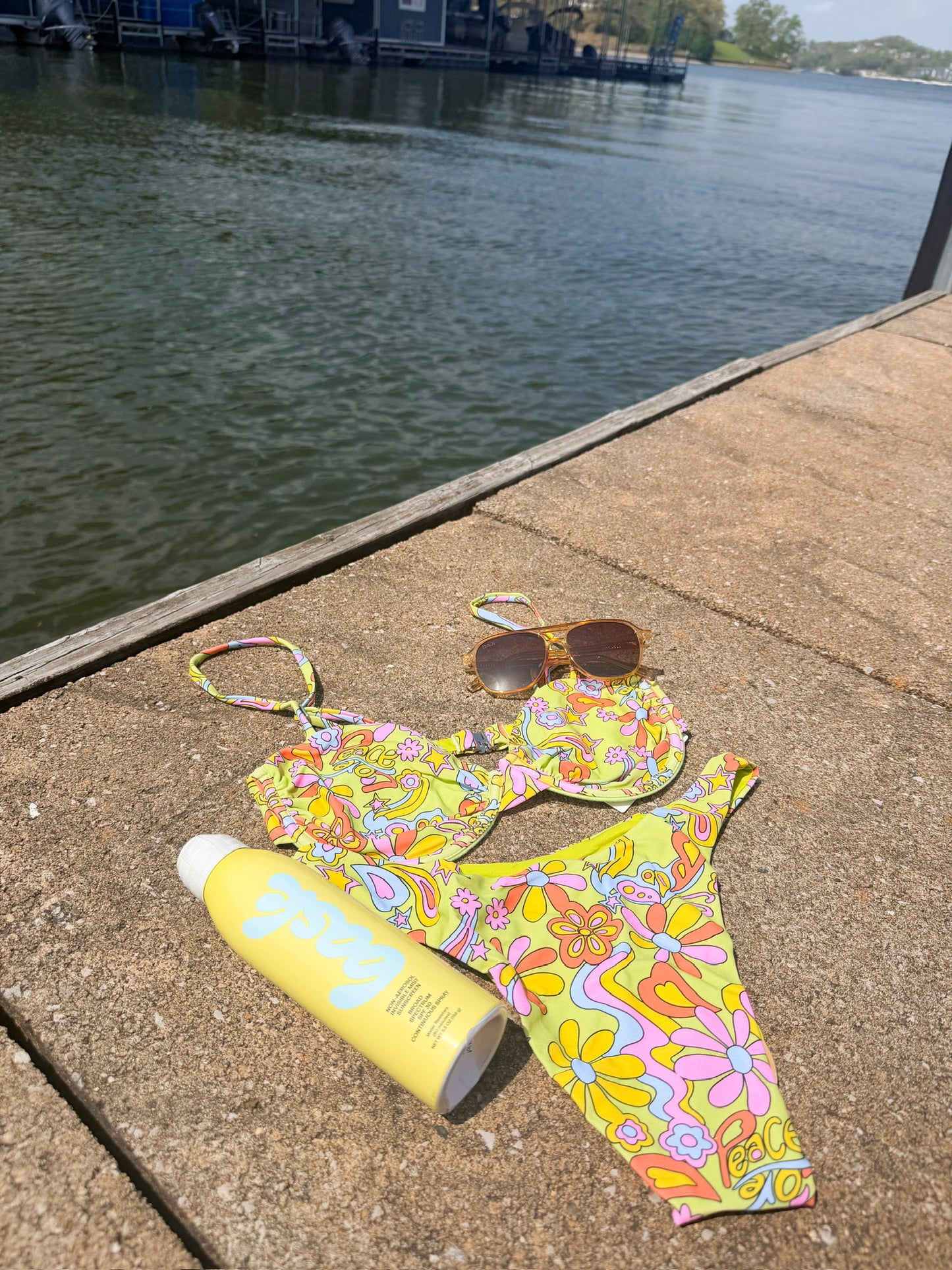 Groovy Floral Bikini Top