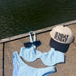 Bubbly Underwire Bikini Blue Top