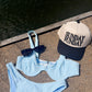 Bubbly Underwire Bikini Blue Bottoms
