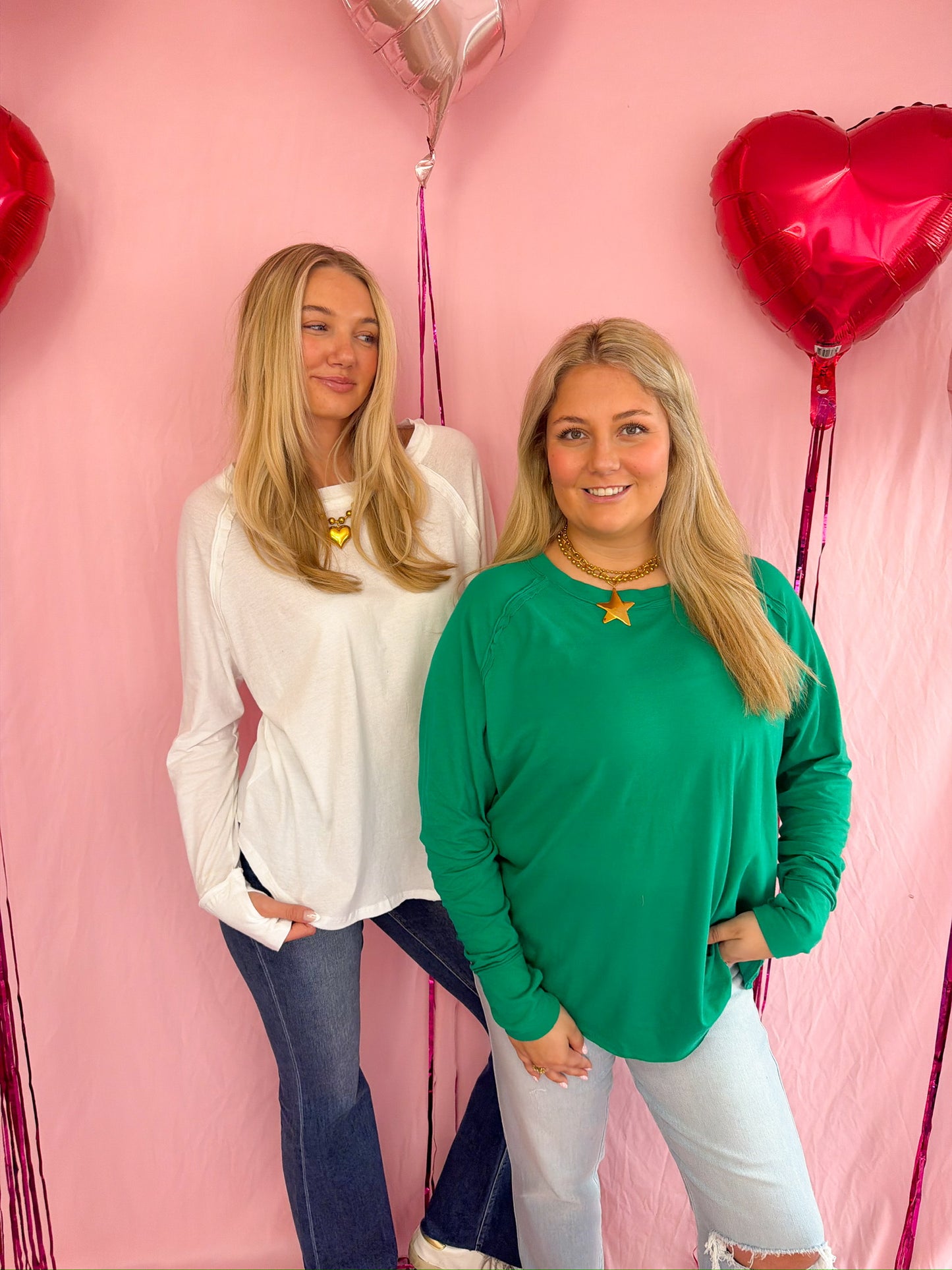 Cotton Thumbhole Top Green